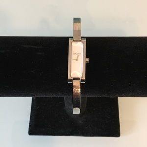 Hugo Boss Silver Bracelet Watch w/ Rectangle Face